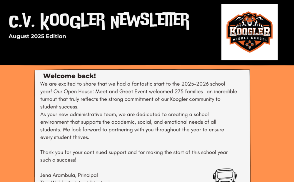 Koogler Newsletter