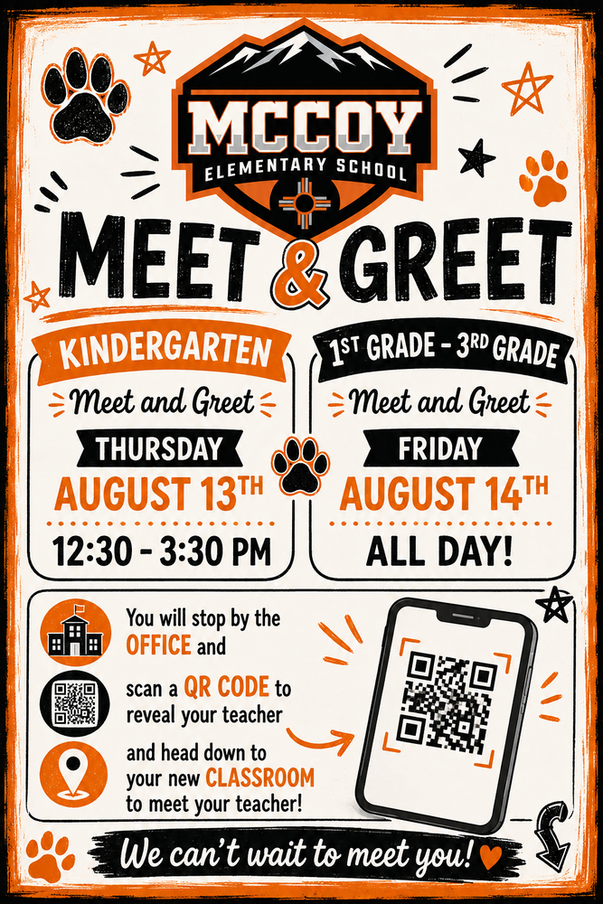 Meet & Greet Schedule