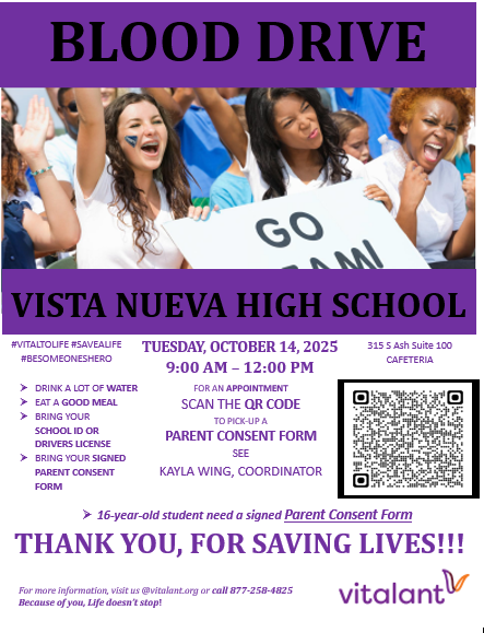 VNHS Blood Drive