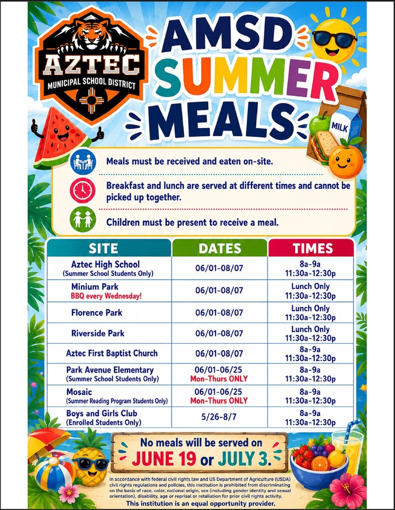 AMSD Summer Meals
