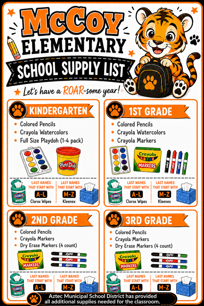School Supply List