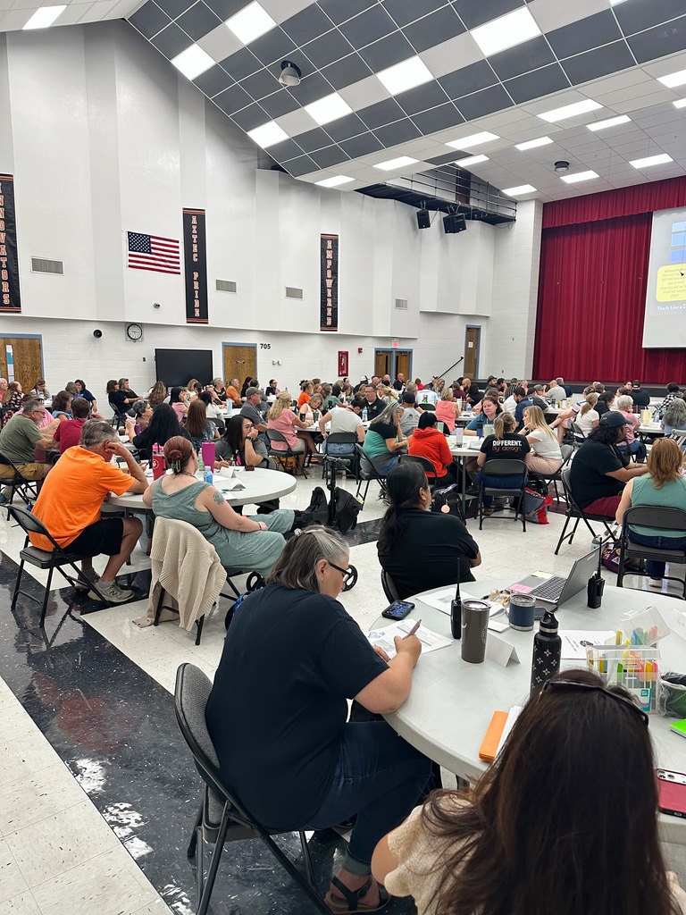 Photos show Aztec Municipal Schools instructional staff participating in Teach Like a Champion training at the Aztec High School MPR as they prepare for the upcoming school year.