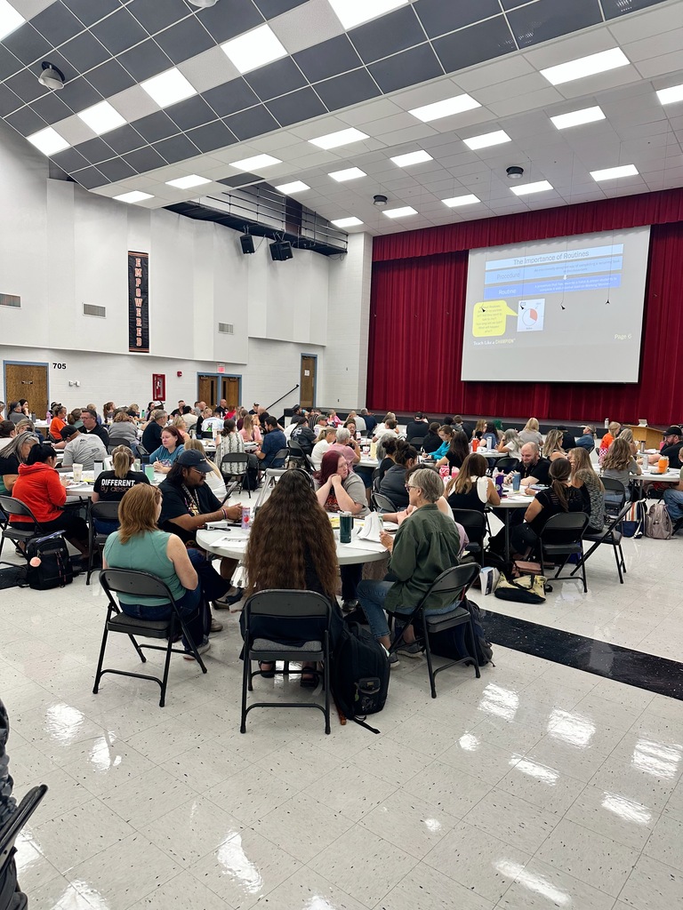 Photos show Aztec Municipal Schools instructional staff participating in Teach Like a Champion training at the Aztec High School MPR as they prepare for the upcoming school year.