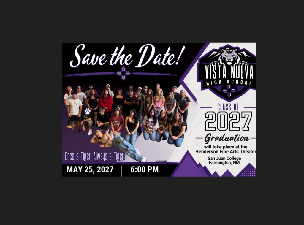 Save The Date! Vista Nueva High School Class of 2027
