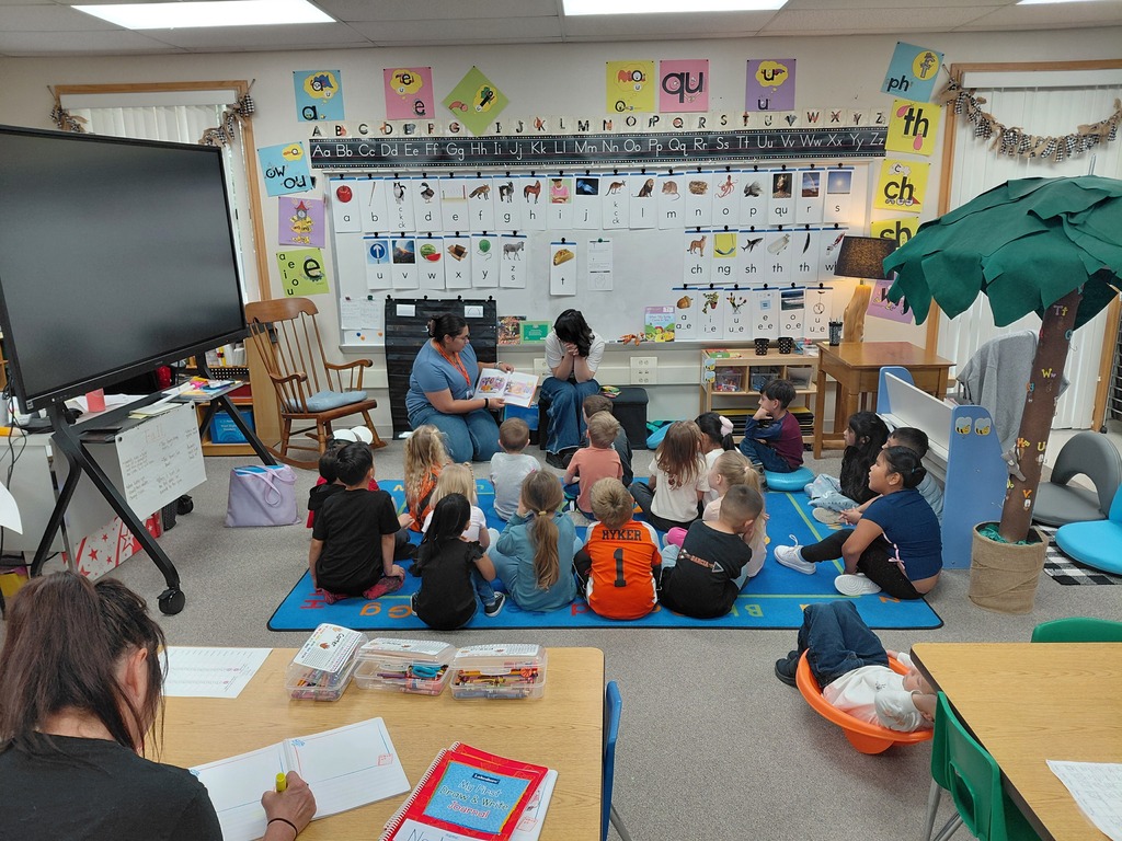 Students from McCoy Avenue Elementary participate in classroom activities alongside students from Aztec High School’s Educators Rising program, who are exploring careers in education and gaining hands-on experience working with young learners.