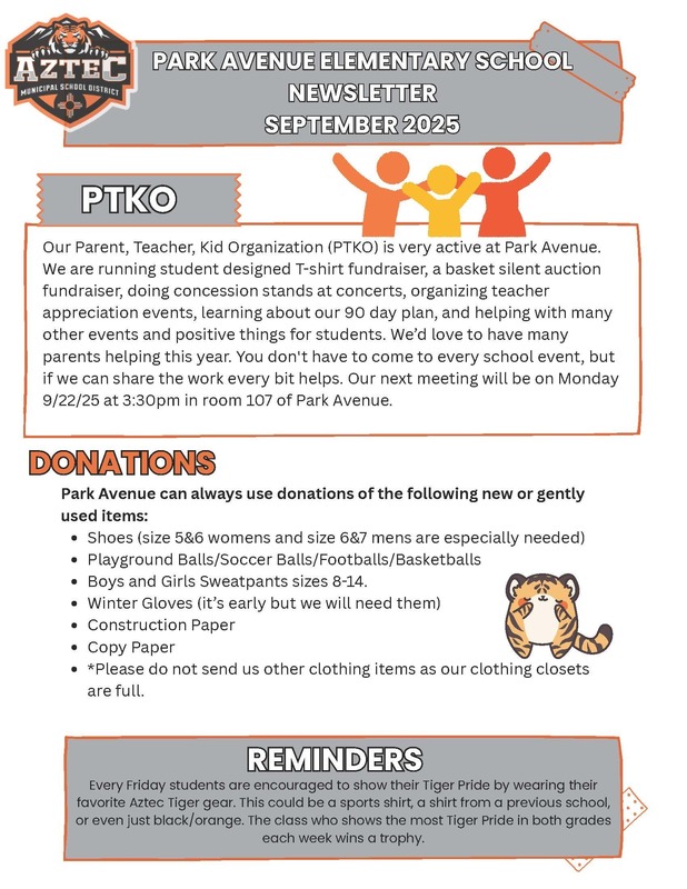 PAES Newsletter Sep 25
