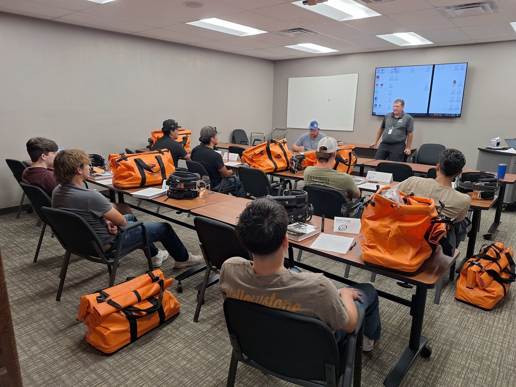The third Lineman Training Class began today with seven students enrolled for the semester. Enrollment for Class 4 will open on January 12, 2026. For more information, contact us at Caddo Kiowa Technology Center.
