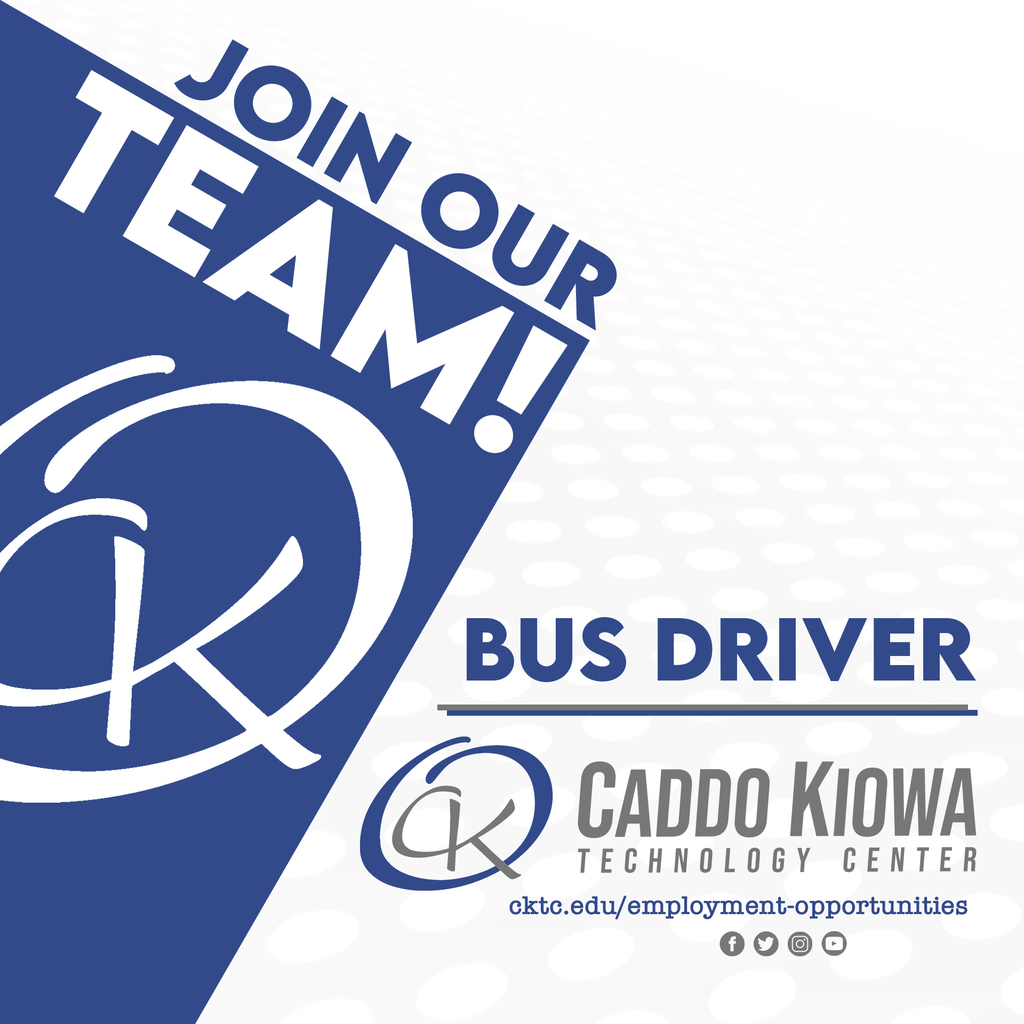 🚍 NOW HIRING! CKTC is looking for dependable Bus Drivers to join our team! 💼✨ Apply today and drive your career forward with us! 🚦 #CKTC | #EmploymentOpportunities | #MakingADifference
