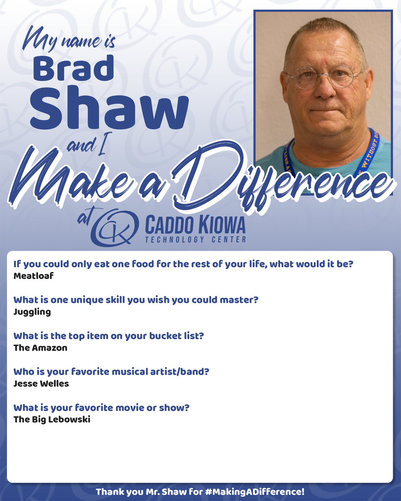 Brad Shaw is a difference maker at CKTC!