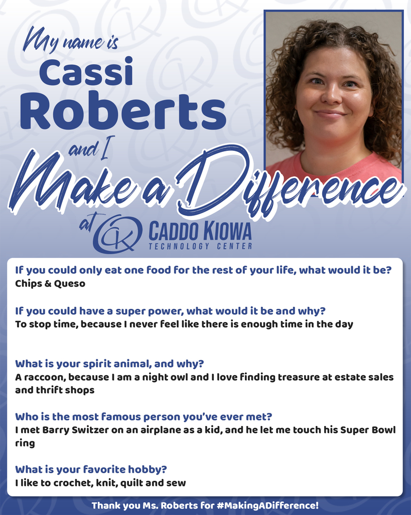 C.J. Roberts is a #DifferenceMaker at CKTC!