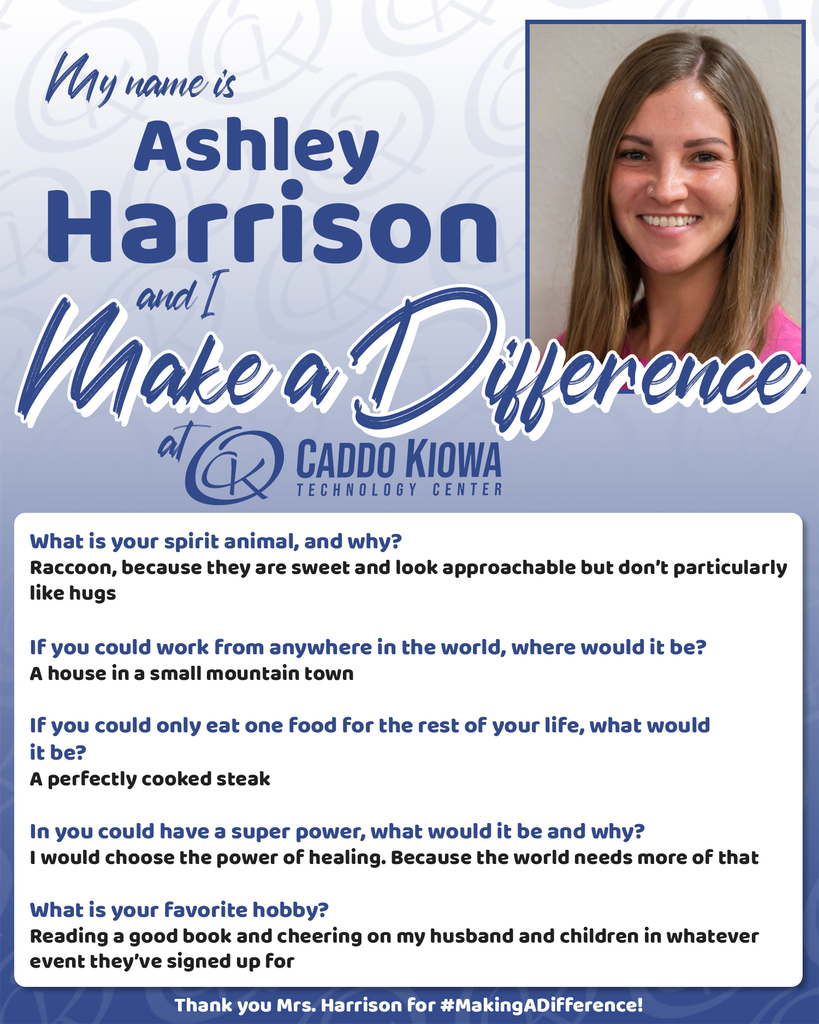 Ashley Harrison is a #DifferenceMaker at CKTC!