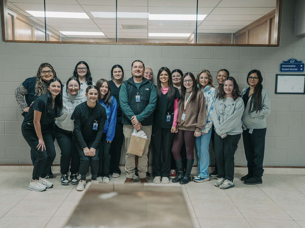 CKTC Cosmetology students awards a CKTC employee on a monthly basis with a "Kindness" award. 