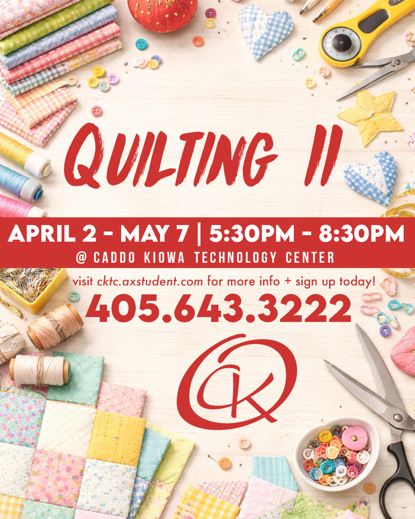 Quilting II short term course @ CKTC!