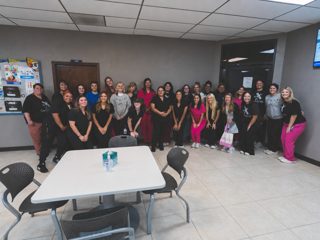 🌟 Cosmetology Department’s Random Act of Kindness – August 🌟  The Cosmetology Department at Caddo Kiowa Technology Center continues its monthly tradition of performing a Random Act of Kindness for our employees. This initiative teaches students the importance of building relationships, providing comfort, and making others feel valued.  This month’s recipient was Cassi Hendricks! We truly appreciate everything Cassi does for our campus, and our cosmetology students were so excited to present her with this special gift. 💇‍♀️💝  We are incredibly proud of our students for learning that being a great stylist begins with being a kind person. Keep shining, future professionals! ✨  #CKTC | #Cosmetology | #RandomActOfKindness | #MakingADifference
