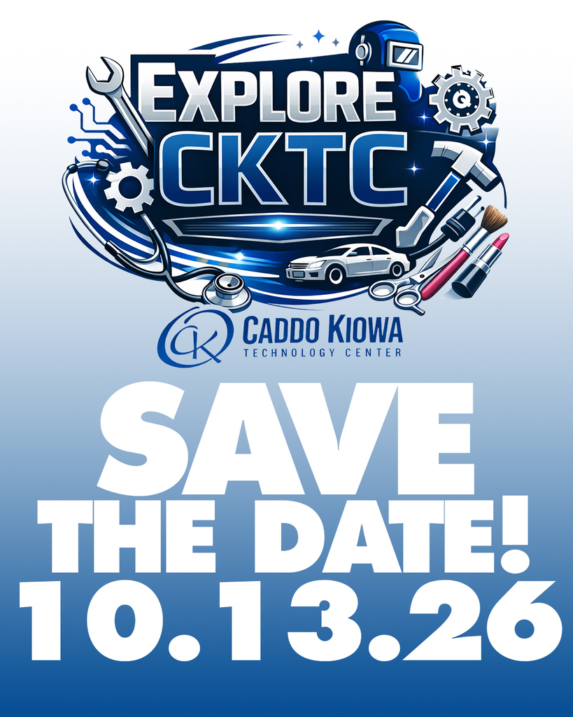 📅 SAVE THE DATE — EXPLORE CKTC!  🗓 Tuesday, October 13, 2026 ⏰ 3:30–6:00 PM  Bring the whole family and join us for an evening of fun, learning and community at Explore CKTC! 🎉  Come experience everything CKTC has to offer with hands-on activities from our programs, meet our staff and students, visit with vendors and discover the incredible opportunities waiting for you at CKTC!  🎟️ Chances to win: • Scholarships • A FREE short-term evening class • FREE CKTC promotional items  🌭 FREE hot dogs 🍿 FREE popcorn 🛠️ Hands-on program activities 🤝 Vendors on site 🎉 And so much more!  Come explore, have some fun and see firsthand how CKTC continues to #MakeADifference!  #CKTC | #ExploreCKTC | #OkCareerTech | #MakingADifference