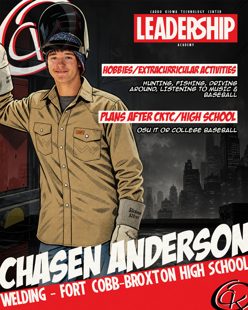 ⭐️CKTC LEADERSHIP ACADEMY⭐️ Chasen Anderson is the Welding (AM) representative for the 2026-2027 CKTC Leadership Academy! #CKTC | #LeadershipAcademy | #Welding | #MakingADifference