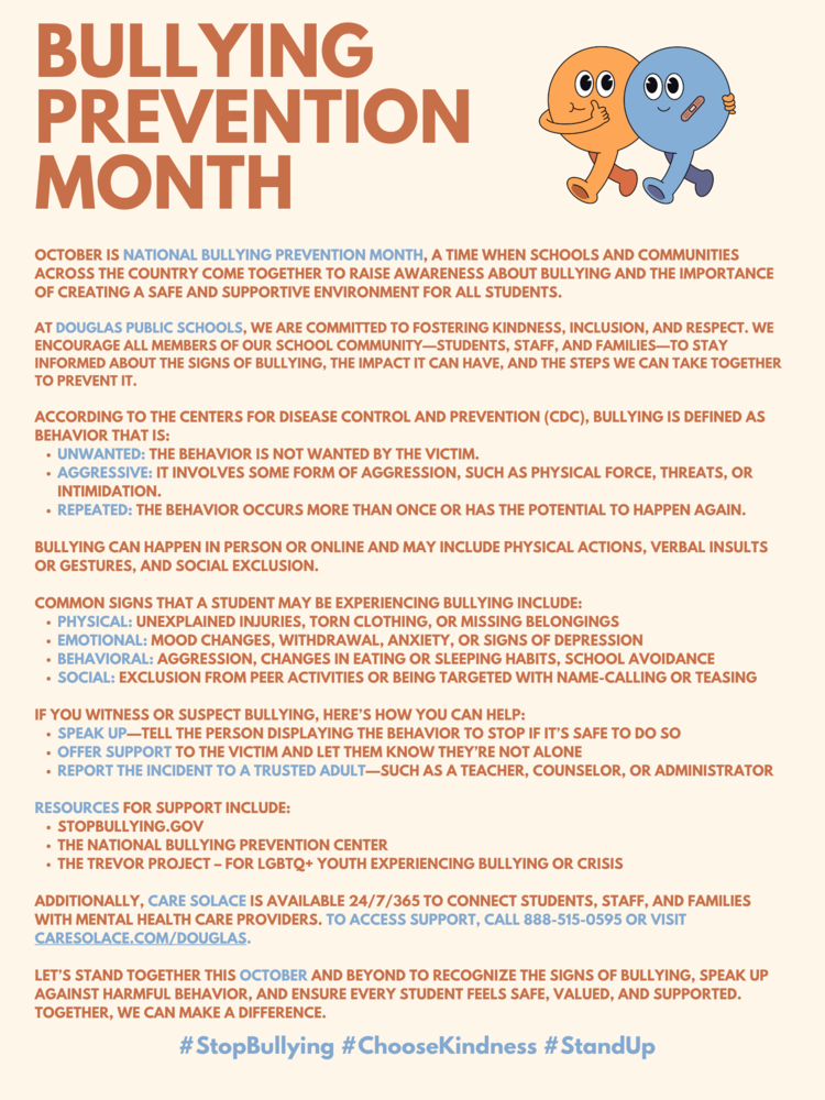 Bullying Prevention Month