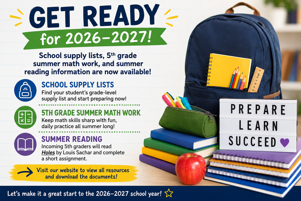26-27 School Supply Lists