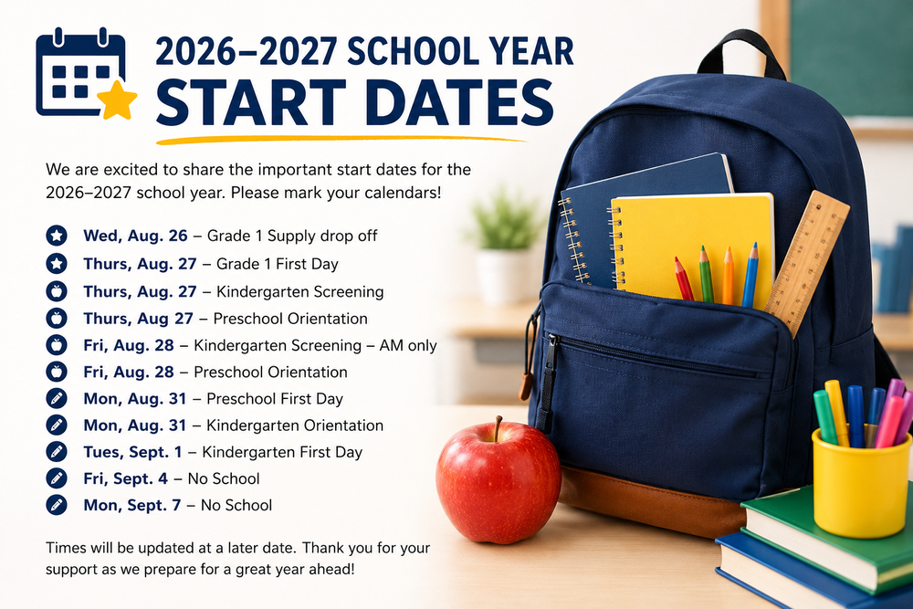 26-27 School Year Start Dates
