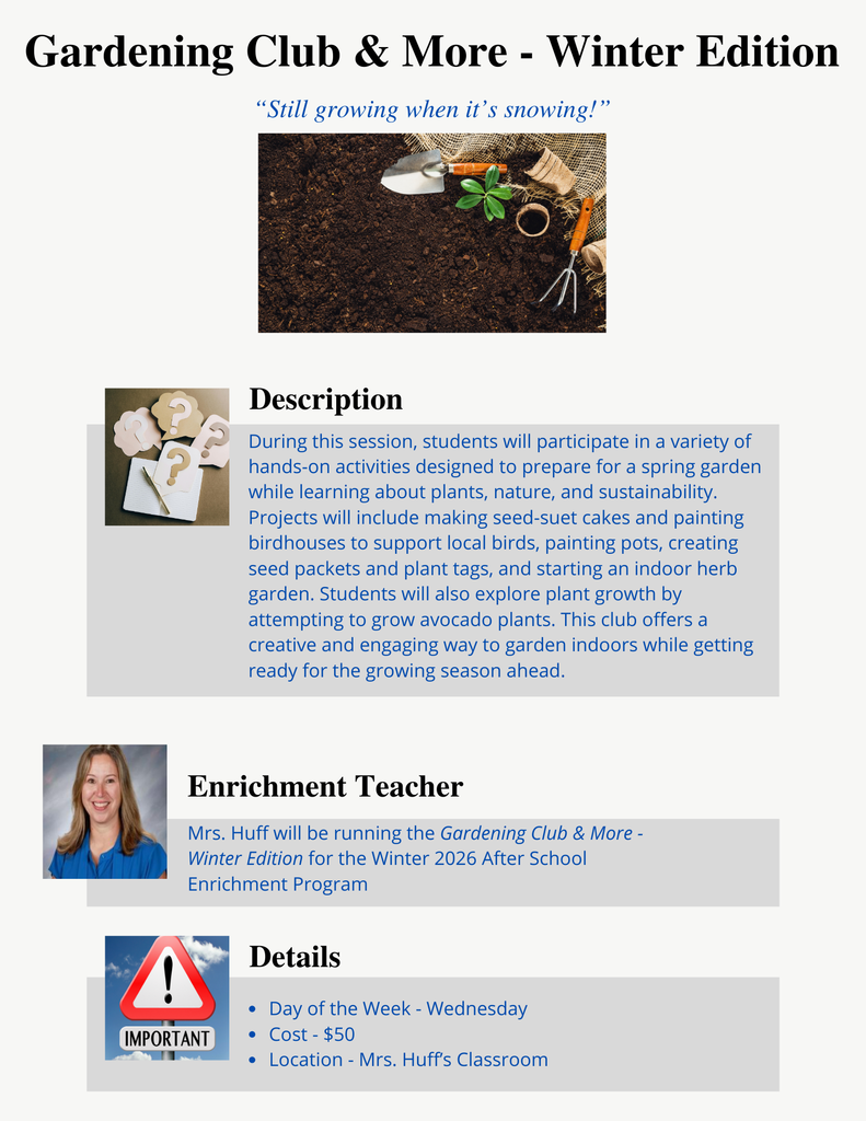 Gardening Club & More - Winter Edition