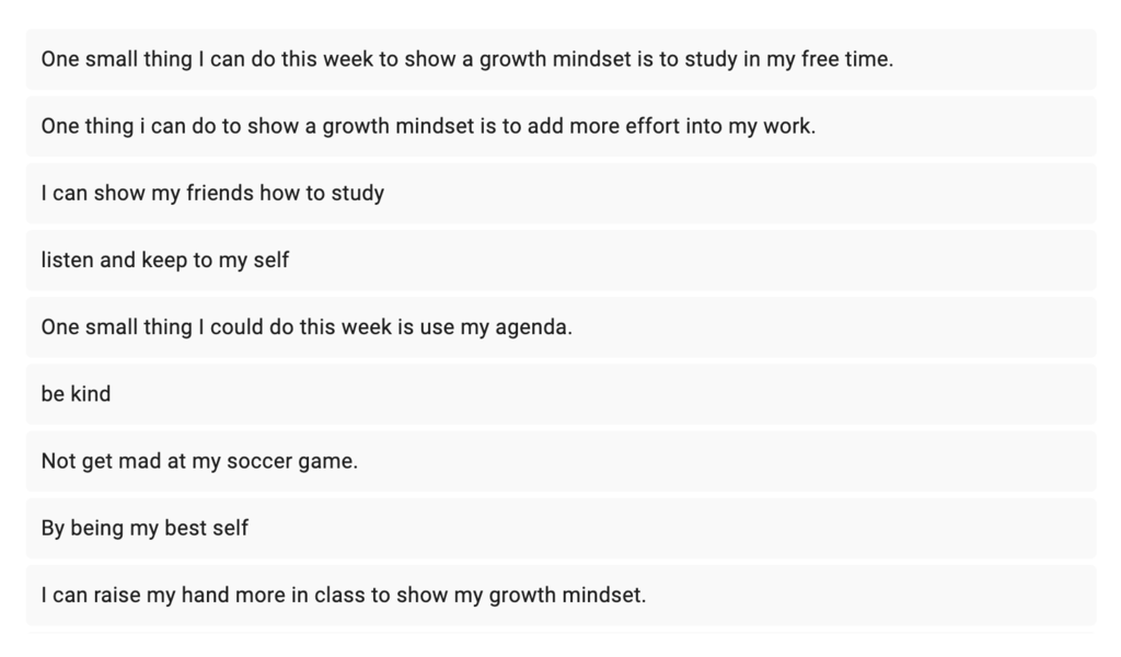 Growth Mindset