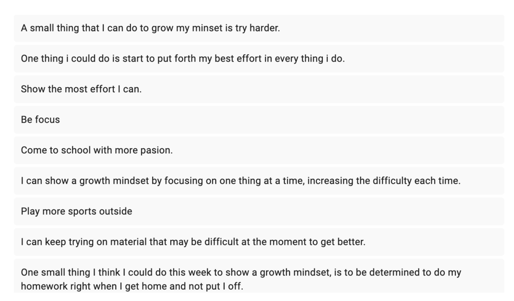 Growth Mindset