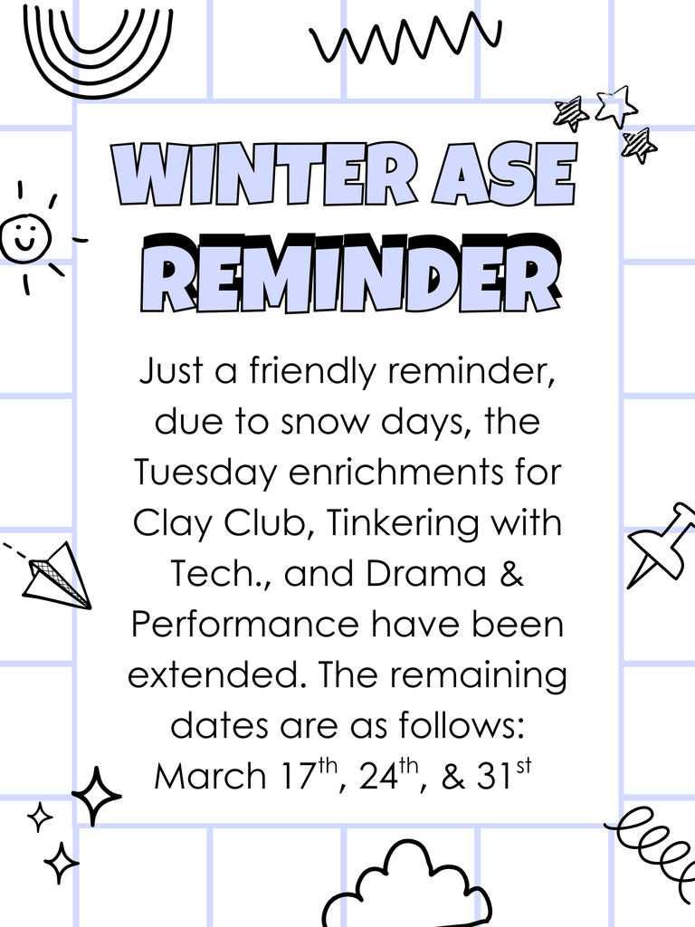 Winter ASE Reminders