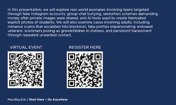 QR code for cybersecurity webinar