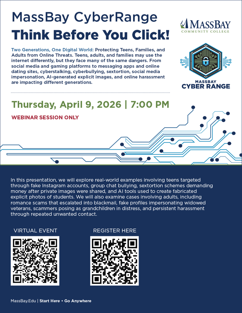 think before you click webinar information