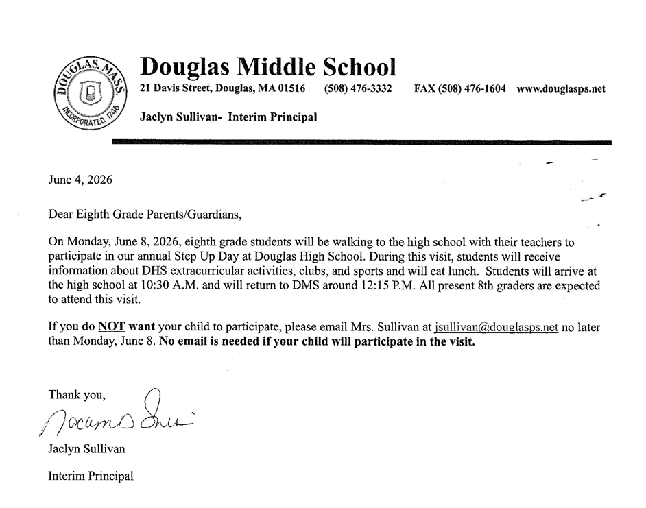 8th Grade Step Up Day at Douglas High School