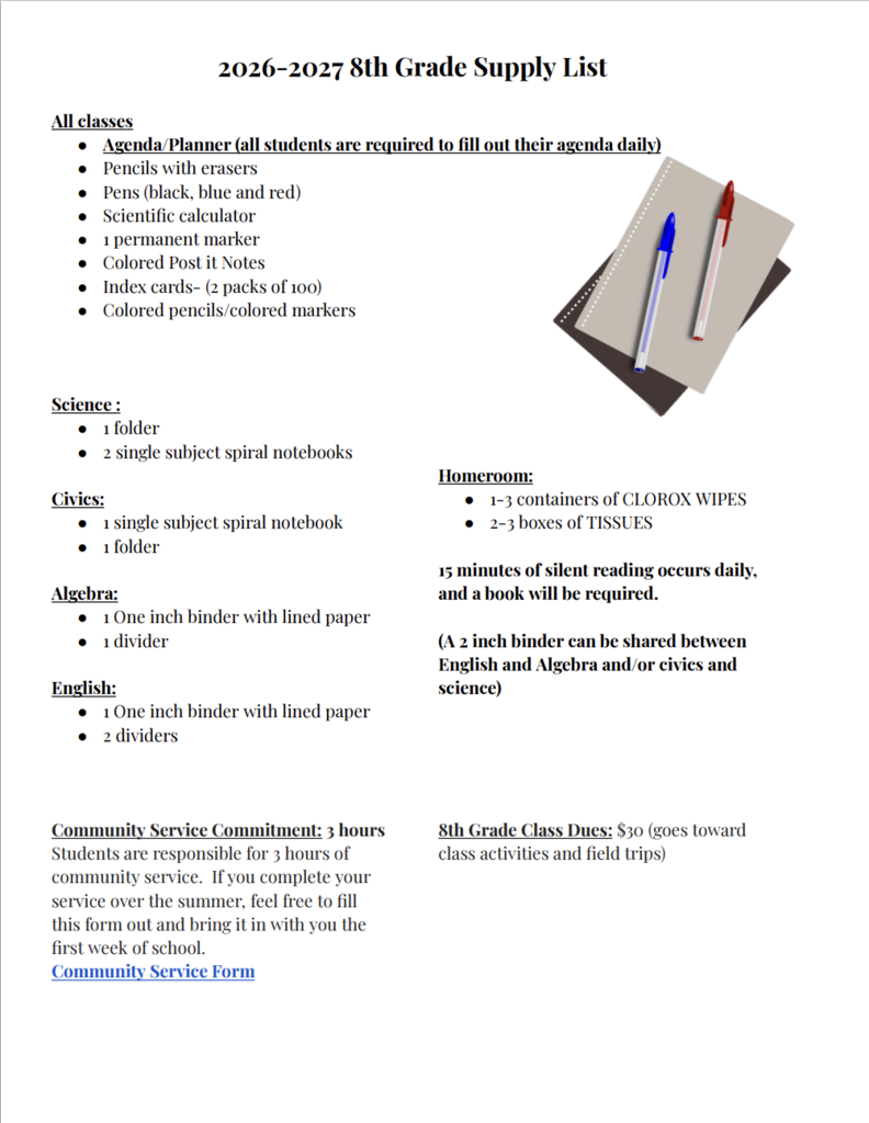 Supply List