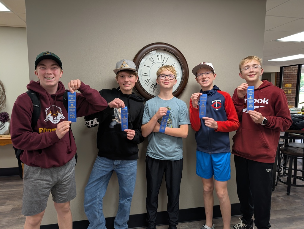 Middle School Knowledge bowl team members