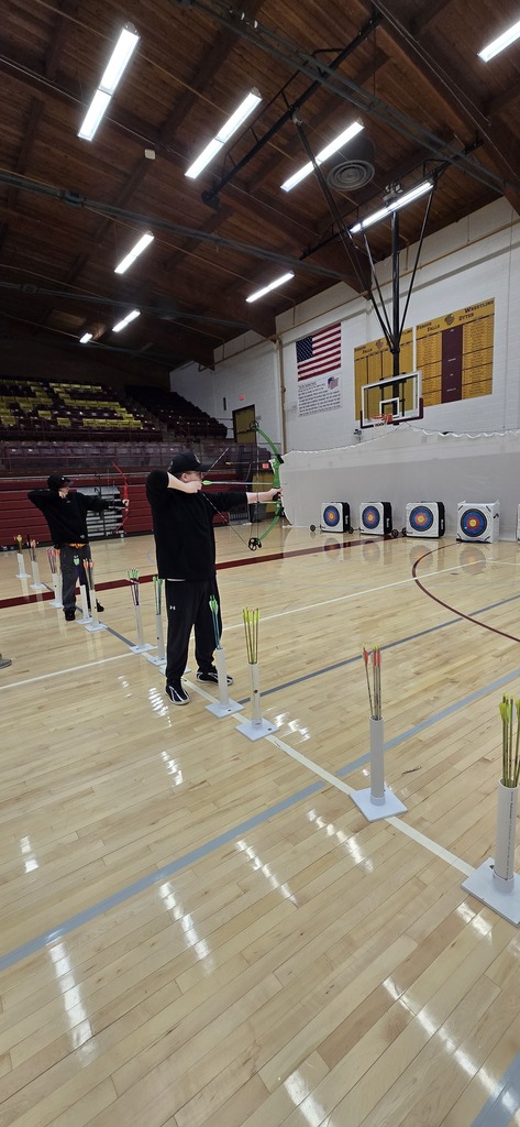 The ALC students were able to try archery in their phy-ed class today. 