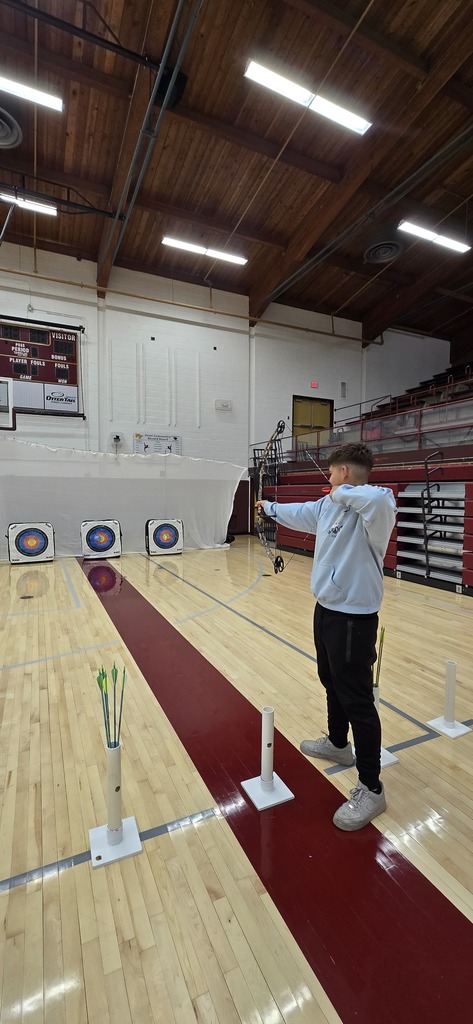 The ALC students were able to try archery in their phy-ed class today. 