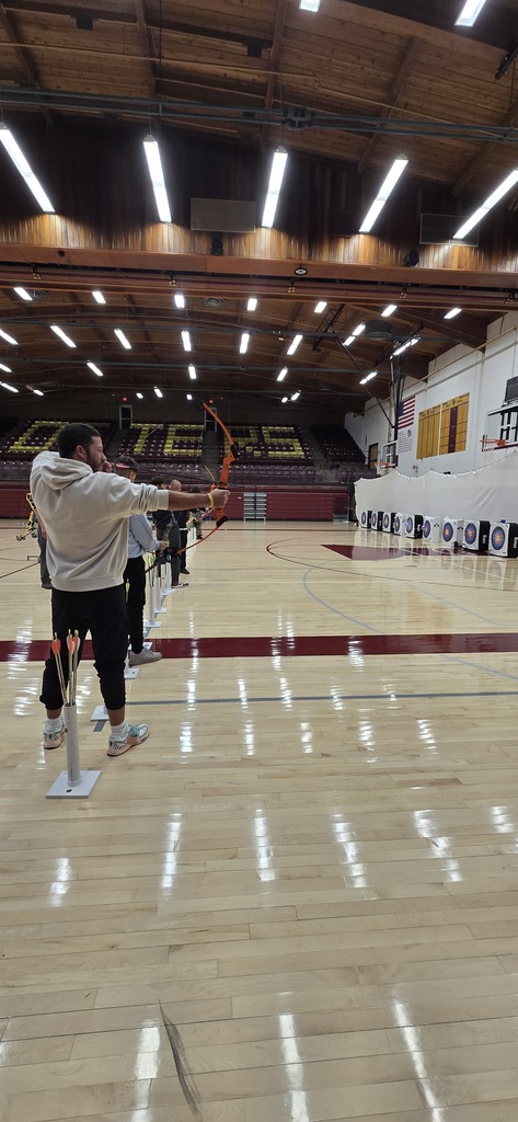 The ALC students were able to try archery in their phy-ed class today. 