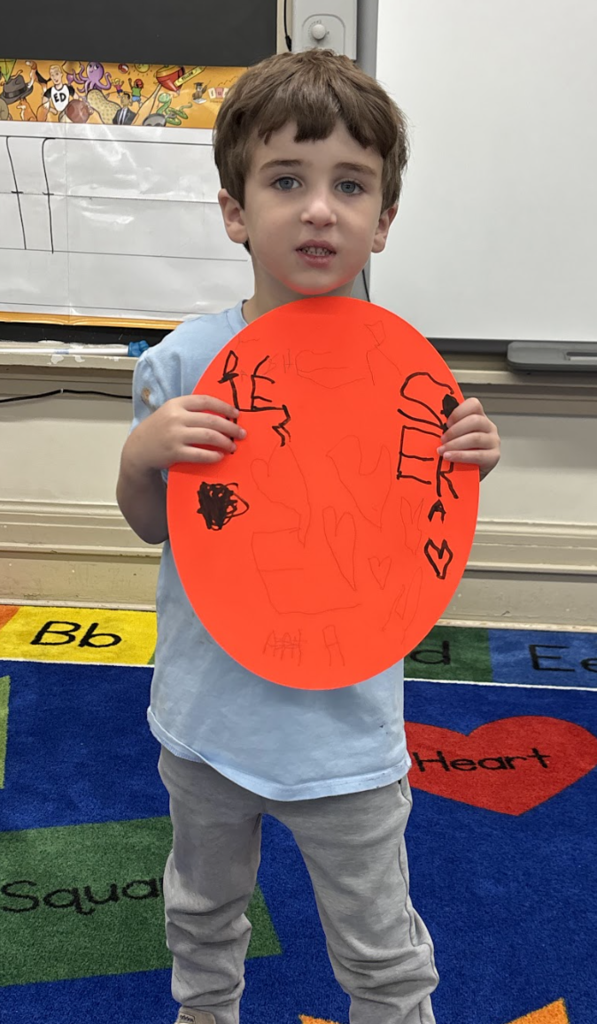 Middle school students supporting Kindergarten this week! 