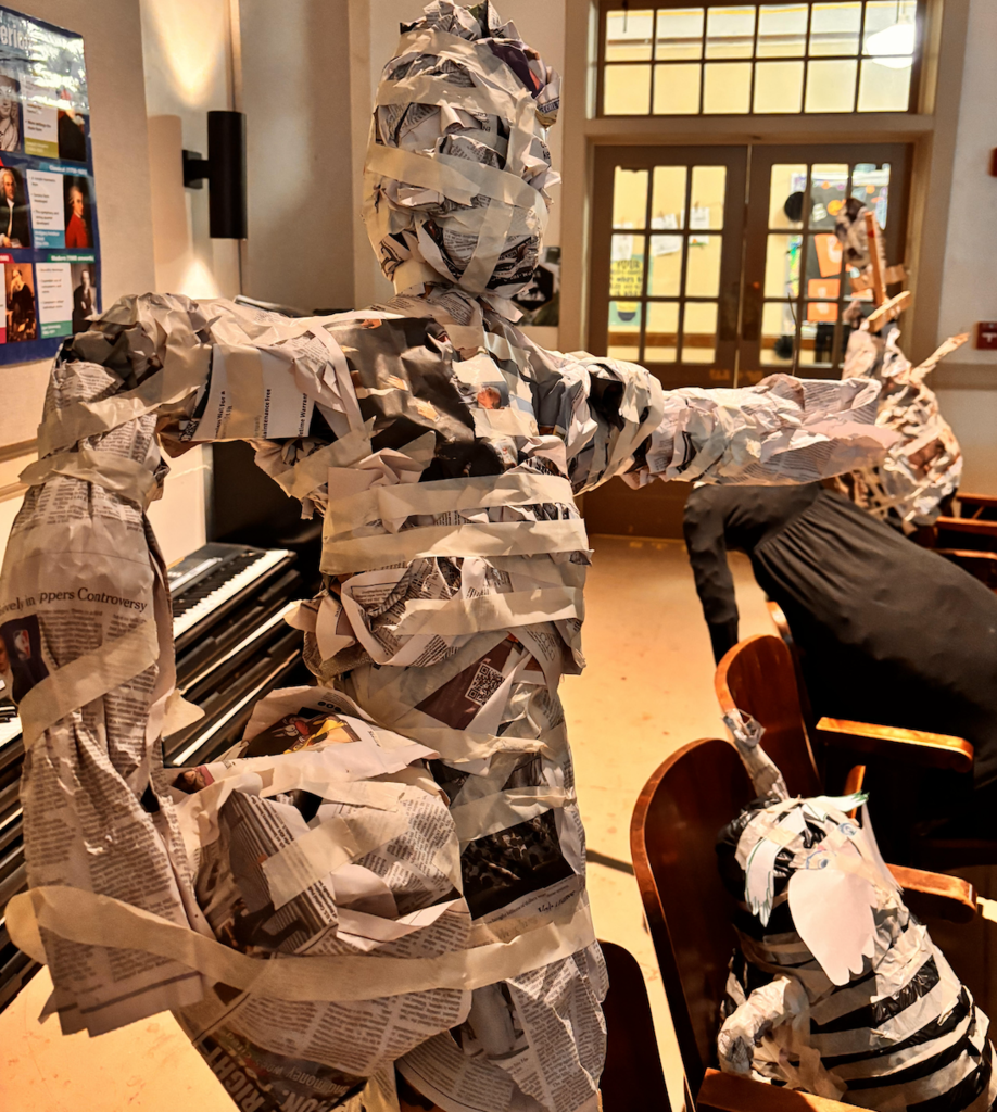 Scarecrows have begun with Ms. Hurley! 