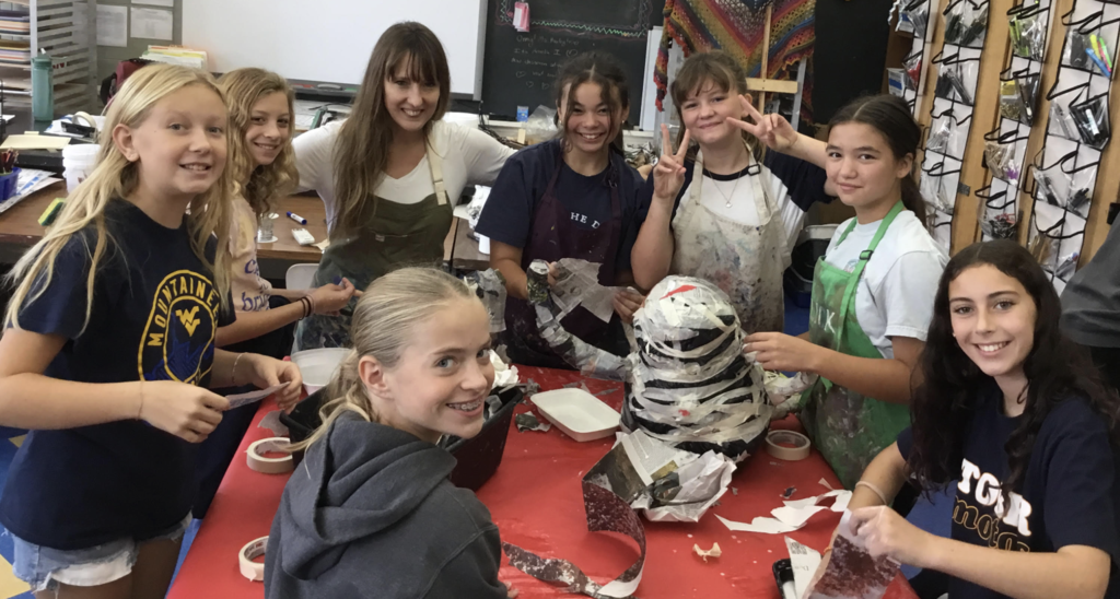 Scarecrows with Ms. Hurley! 