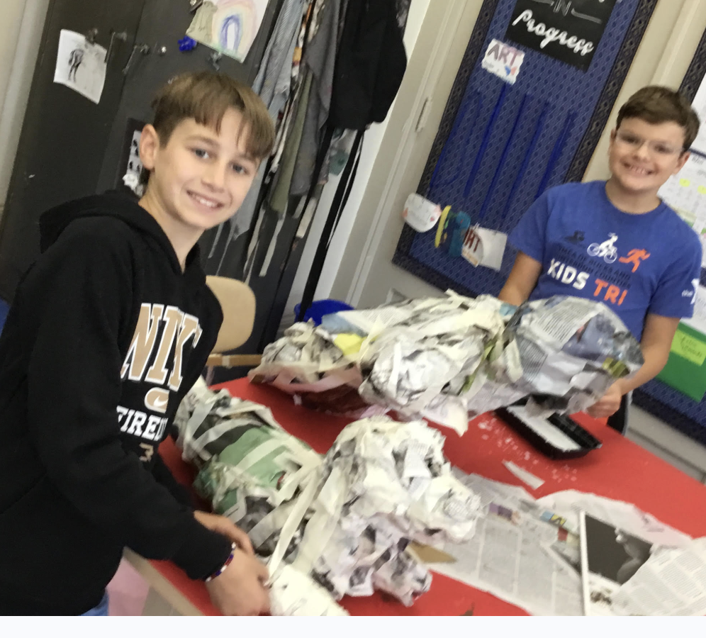 Scarecrows with Ms. Hurley! 