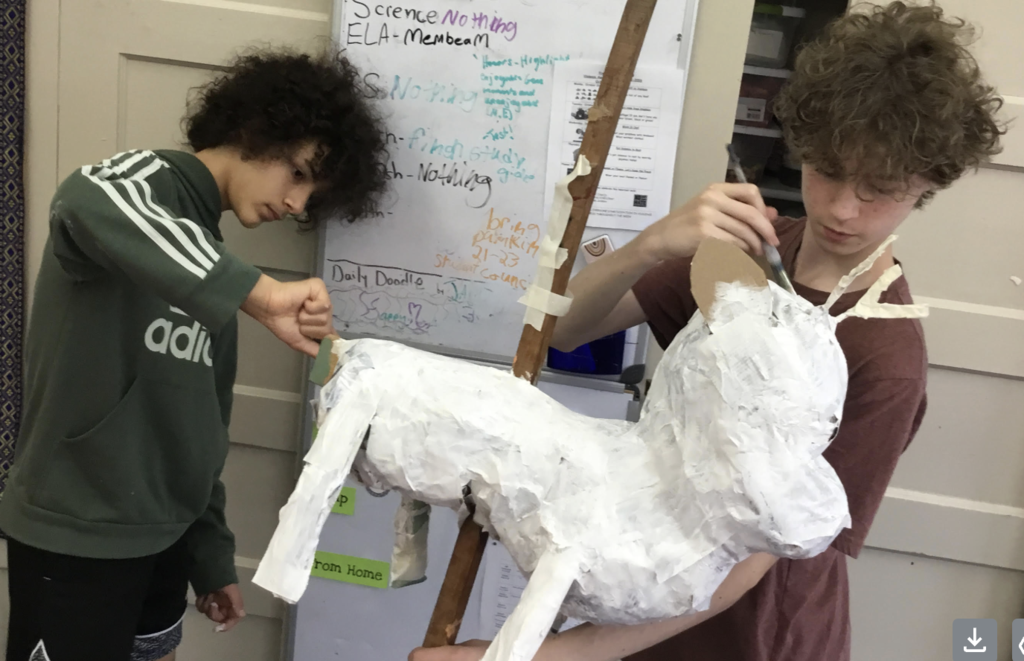Scarecrows with Ms. Hurley! 