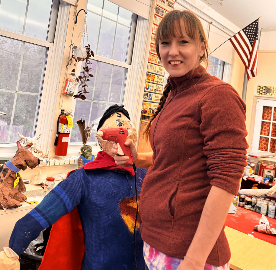 Scarecrows with Ms. Hurley! 