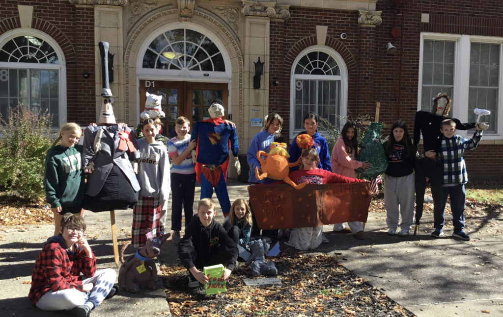 Scarecrows with Ms. Hurley! 