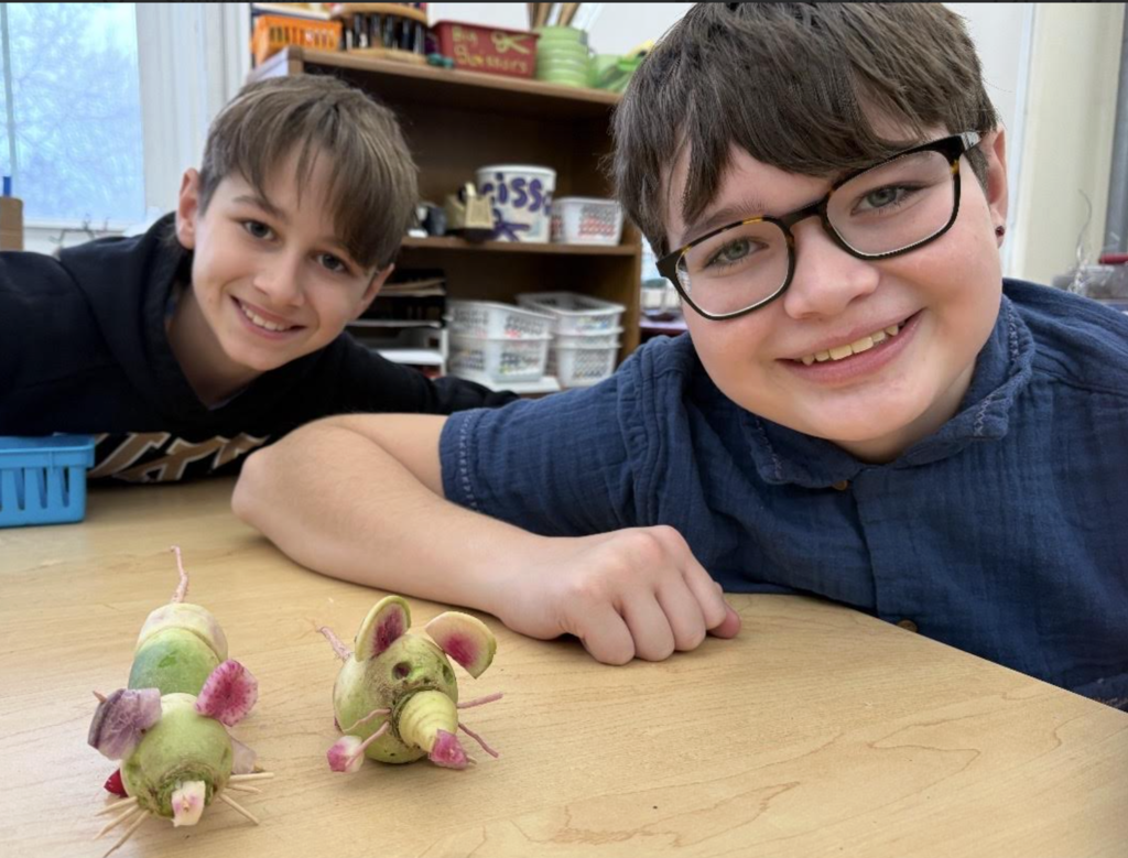 FES radishes on display at ArtYard! 