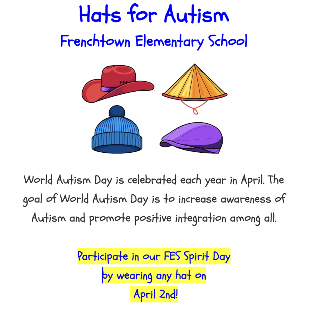Hats for Autism flyer