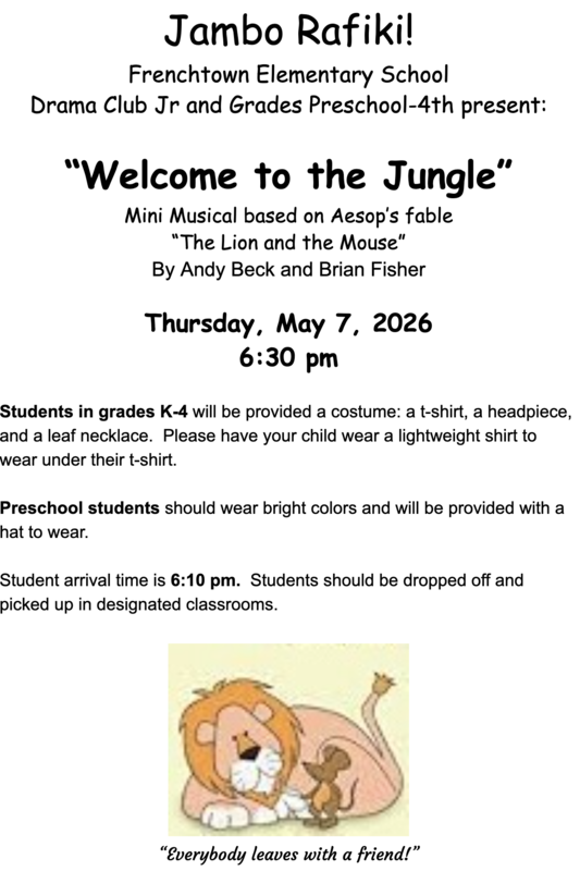 Jr. Drama Club Play Flyer