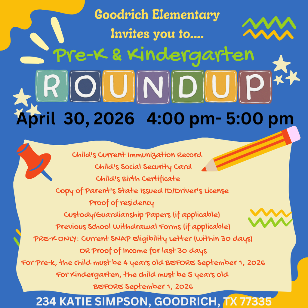 PreK and Kindergarten Round up