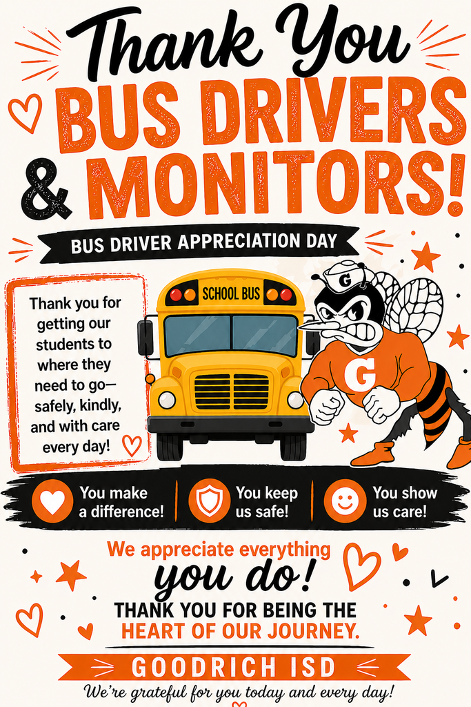 Today we proudly celebrate our incredible Bus Drivers & Monitors! 🚌💛  Thank you for getting our students to where they need to go—safely, kindly, and with care every single day. Your dedication, patience, and commitment truly make a difference in the lives of our students and families.