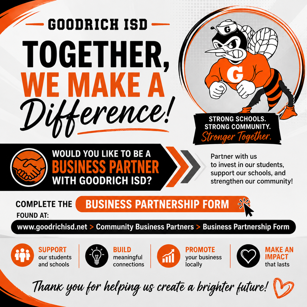 Business Partnership with Goodrich ISD