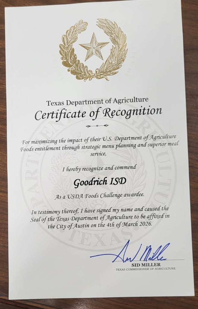 Child Nutrition Award
