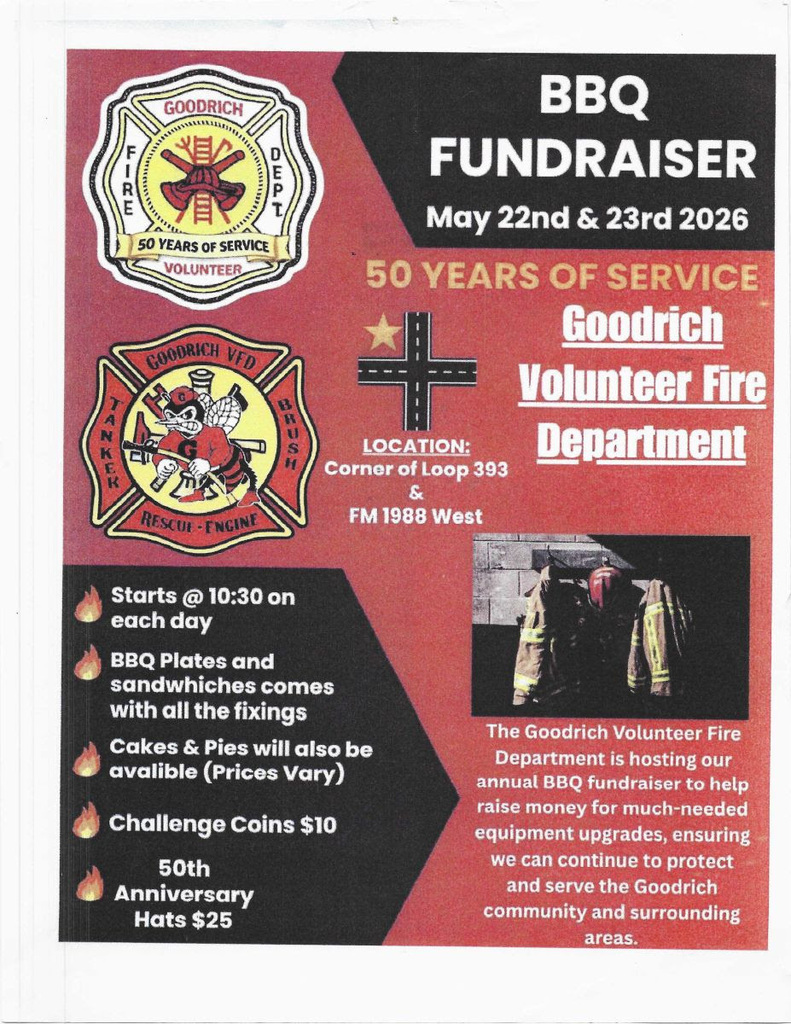 Goodrich Volunteer BBQ Fundraiser